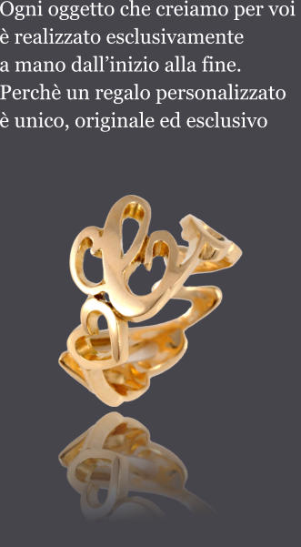 Ogni oggetto che creiamo per voi  è realizzato esclusivamente a mano dall’inizio alla fine.  Perchè un regalo personalizzato è unico, originale ed esclusivo